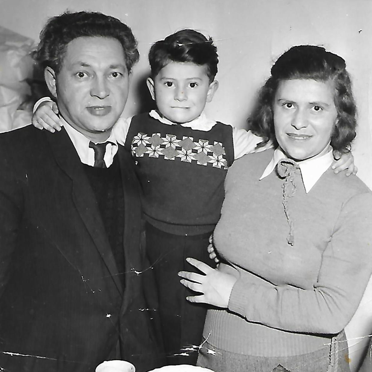 Image: Roman Haller with parents Ida and Lazar. (Courtesy Roman Haller)
