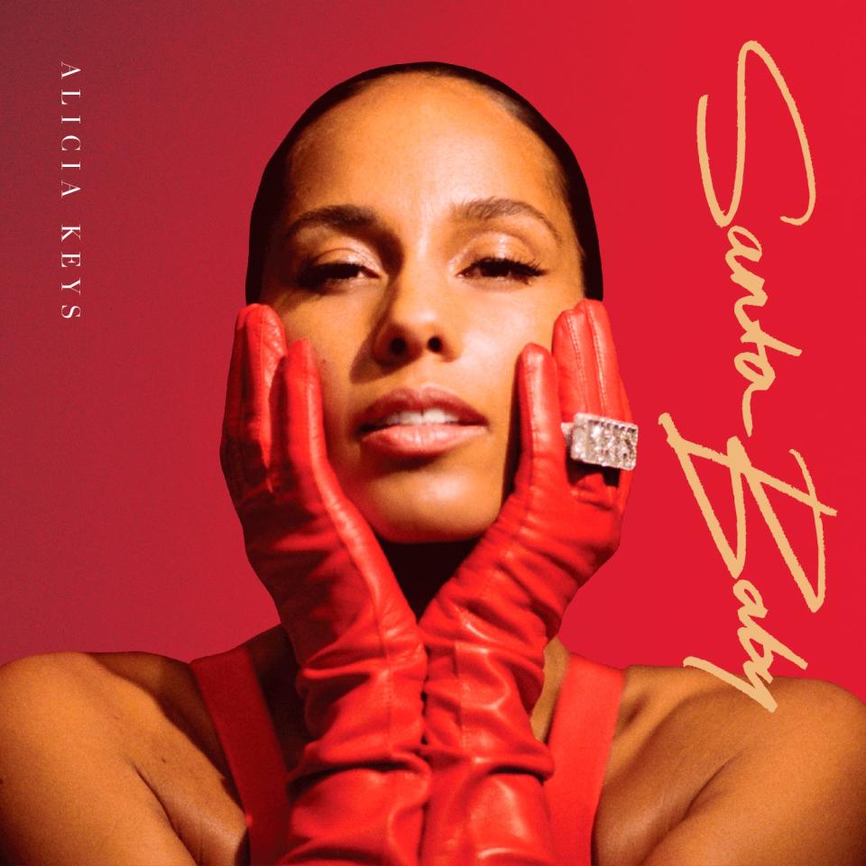 This image released by Alicia Keys Records shows â€œSanta Babyâ€ by Alicia Keys.