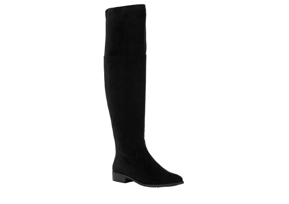 These equestrian-inspired boots add a trendy spin to any outfit. (Photo: Walmart)