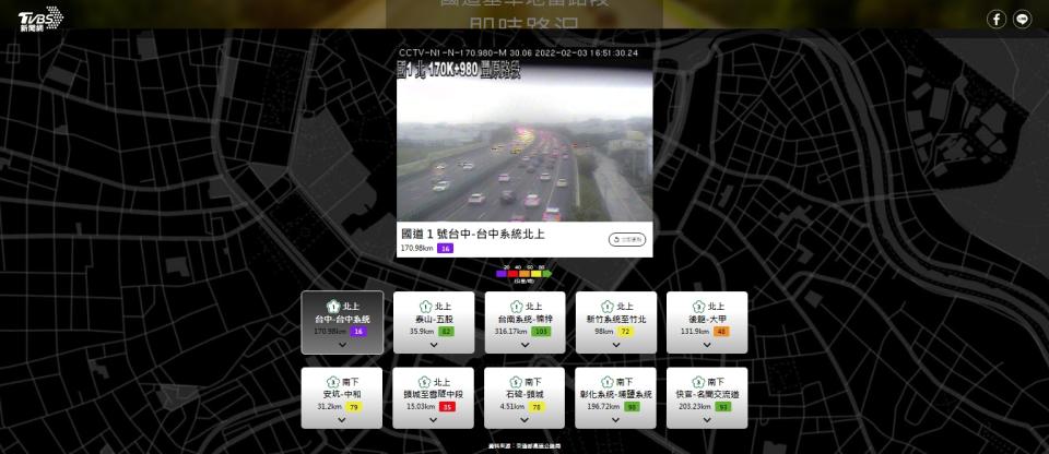 目前有部分路段紫爆。（圖／TVBS）