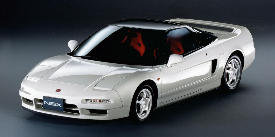 <p>Want to know why Honda's "Type R" name is a legend? It's largely thanks to this car, the first NSX-R. The NSX was already a light and simple sports car when it debuted in 1990, but for 1992, Honda stripped out every luxury in the name of performance. The red seats are a nice touch too. </p>