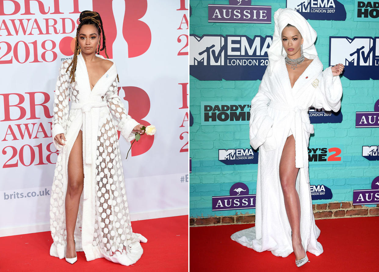 Leigh-Anne Pinnock puts a spin on Rita Ora’s MTV EMA look. (Photo: Getty Images)