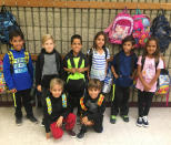 <p>On their first day of 3rd grade, the youngest eight of Suleman's 14 kids posed for a picture. "#TheyWereAllSoExcited" she wrote on <a href="https://www.instagram.com/p/BYHoTMYnY26/?hl=en" rel="nofollow noopener" target="_blank" data-ylk="slk:Instagram;elm:context_link;itc:0;sec:content-canvas" class="link ">Instagram</a>.</p>