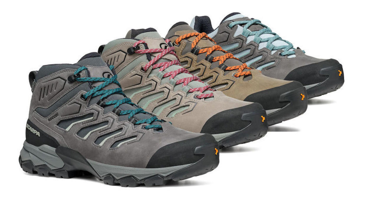  Scarpa Moraine light hiking shoes with RECCO reflector. 