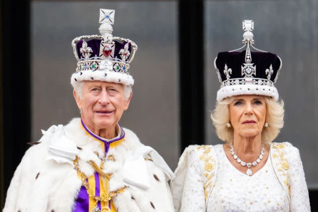 Their Majesties King Charles III And Queen Camilla - Coronation Day - Credit: Samir Hussein/WireImage