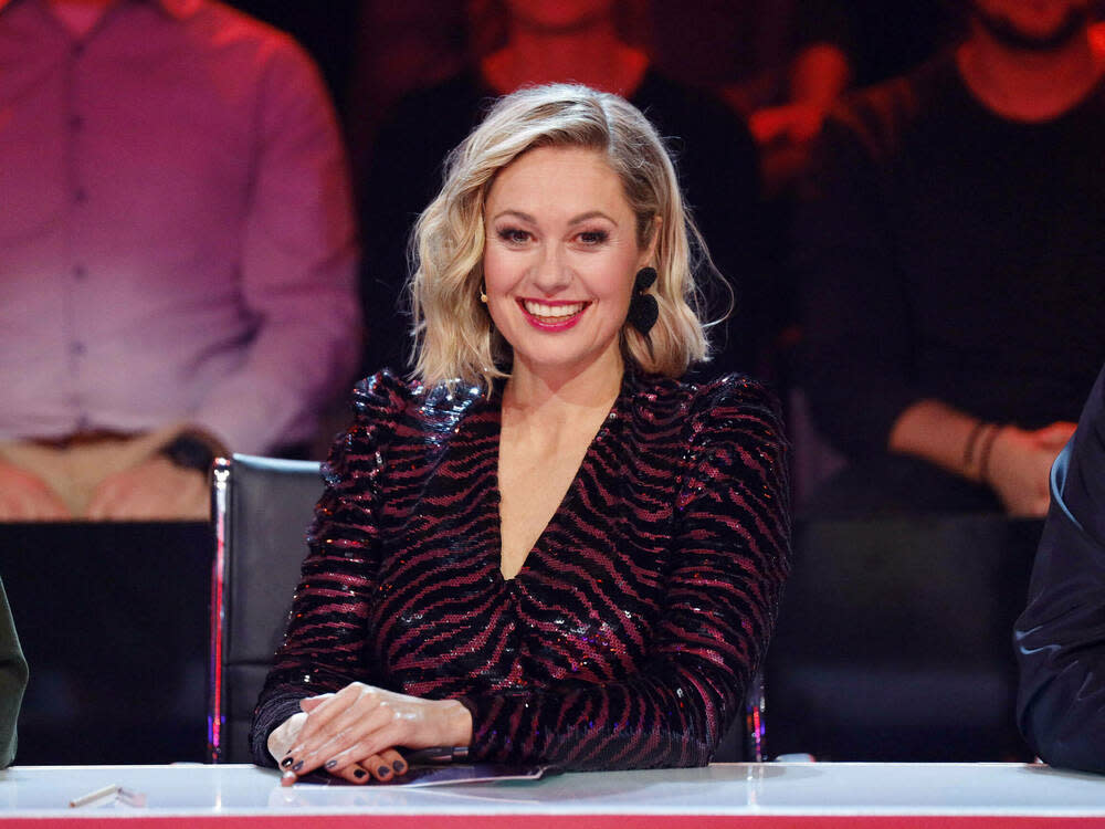 Ruth Moschner während der ersten Live-Show von "The Masked Singer" im vergangenen März. (Bild: imago images/Future Image)