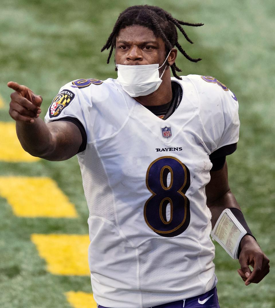 Baltimore quarterback Lamar Jackson was reportedly one of the Ravens players to test positive for COVID-19, putting Sunday's game in jeopardy.