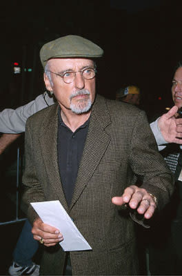 Dennis Hopper at the Beverly Hills Academy Theater premiere for Dreamworks' Gladiator