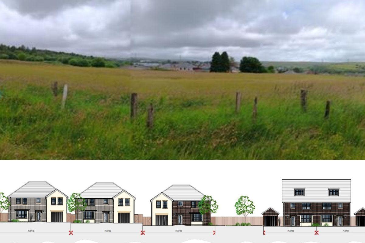 The former sports pitch near Ashvale Sports Club where 20 homes could be built. Blaenau Gwent County Borough Council. <i>(Image: Local Democracy Service)</i>