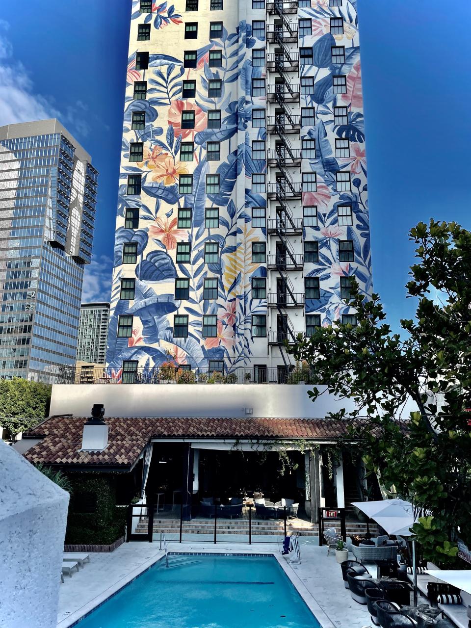 The pretty Hotel Figueroa was built in 1926 as a safe haven for solo female travelers.