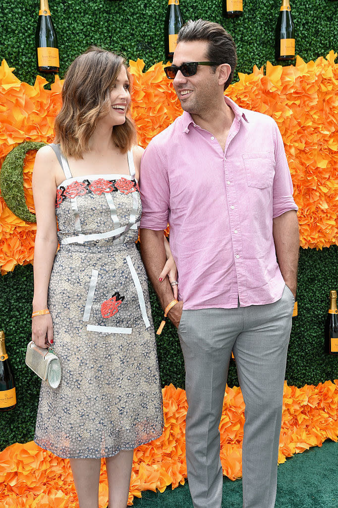Rose Byrne (L) and Bobby Cannavale attend the Ninth Annual Veuve Clicquot Polo Classic