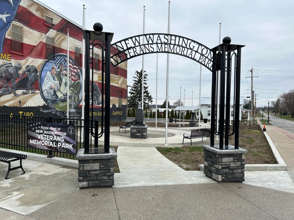 The New Washington Veterans Memorial Park project has been underway since 2022. Nearly completed, it will be dedicated during a special ceremony on May 11. (PROVIDED BY DAVE RIEDEL)