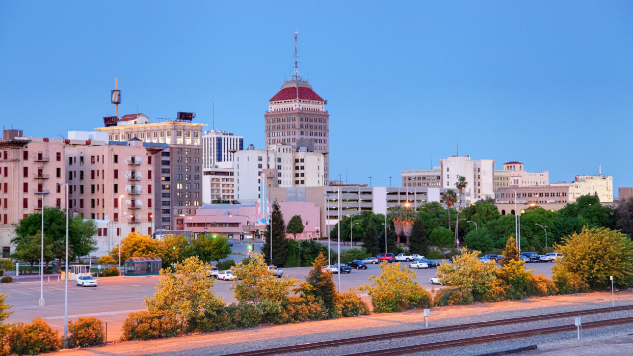 Downtown Fresno, California.