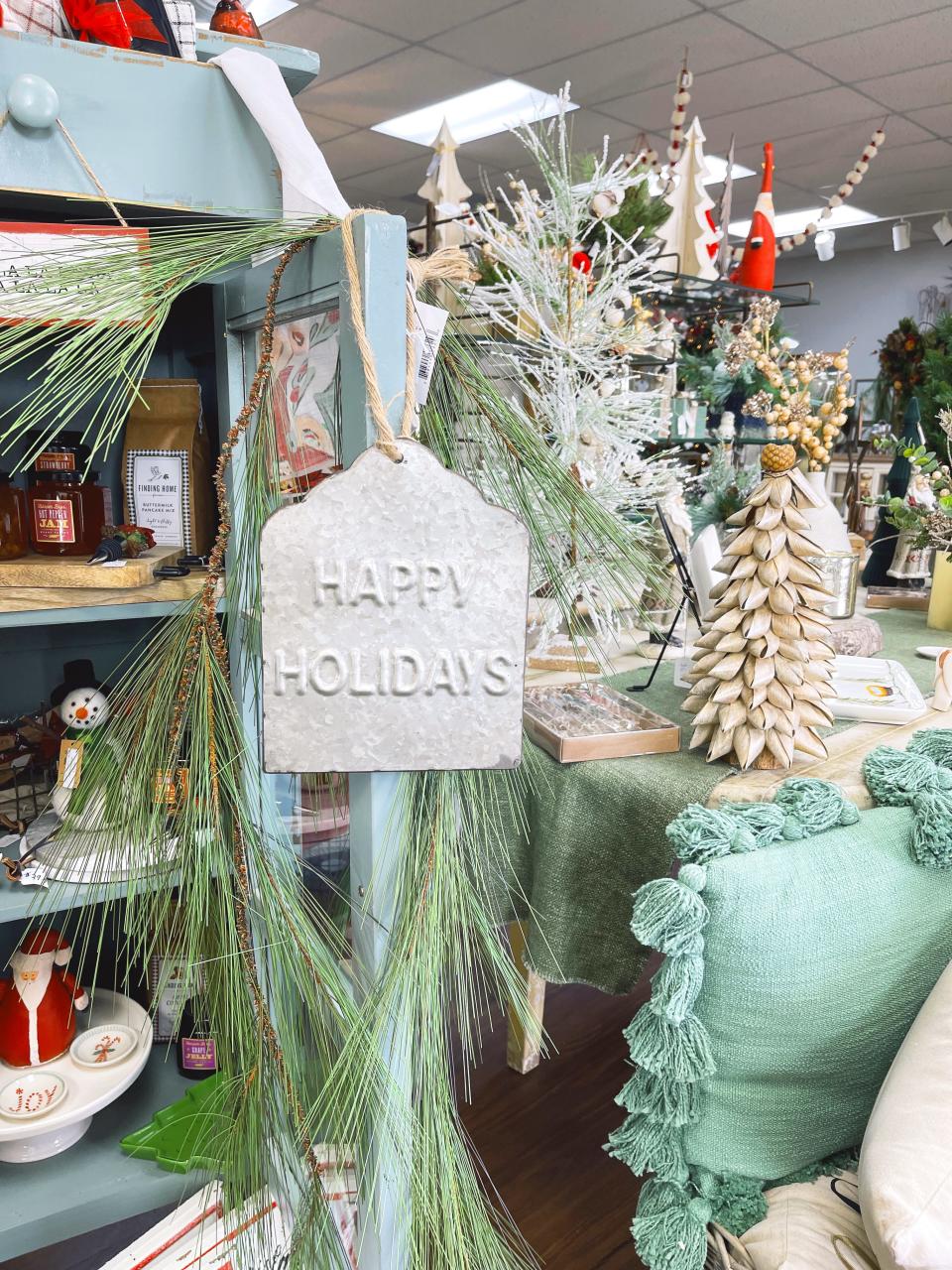 Popular décor at Halls Flower Shop on Nov. 15, 2021.