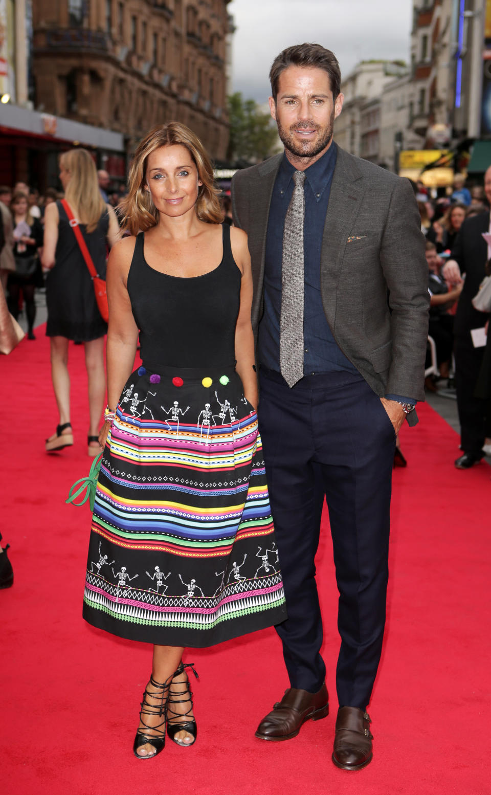 Jamie and Louise Redknapp attending The Bad Education Movie World Premiere, held at Vue West End, Cranbourn Street, London. PRESS ASSOCIATION Photo. Picture date: Thursday August 20, 2015. Photo credit should read: Daniel Leal-Olivas/PA Wire