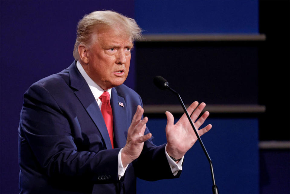 Donald Trump se debate con Joe Biden