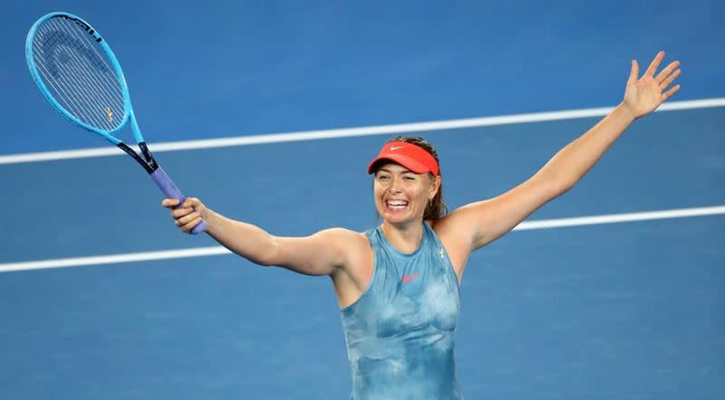 莎拉波娃退休前最後一次出賽，就是在2020年的澳網。（圖／翻攝自Maria Sharapova臉書）