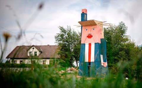 Trump house - Credit: &nbsp;JURE MAKOVEC/&nbsp;AFP