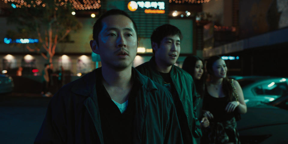 Steven Yeun as Danny, Young Mazino as Paul in Beef. (Netflix)