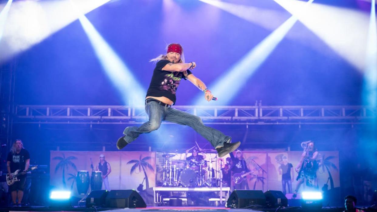 <div>FORT LAUDERDALE, FLORIDA - APRIL 06: Bret Michaels of Poison performs onstage during day two of Tortuga Music Festival at Fort Lauderdale Beach Park on April 6, 2024 in Fort Lauderdale, Florida. (Photo by Jason Koerner/Getty Images)</div>