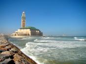 <b>CASABLANCA, MOROCCO:</b> The Hassan II Mosque is the seventh largest mosque in the world. Standing on a promontory of reclaimed land, looking out to the Atlantic Ocean, it can accommodate 105,000 worshippers for prayer at a time. The architecture has strong Moorish influences and is similar to that of the Alhambra and the Great Mosque of Cordoba in Spain.