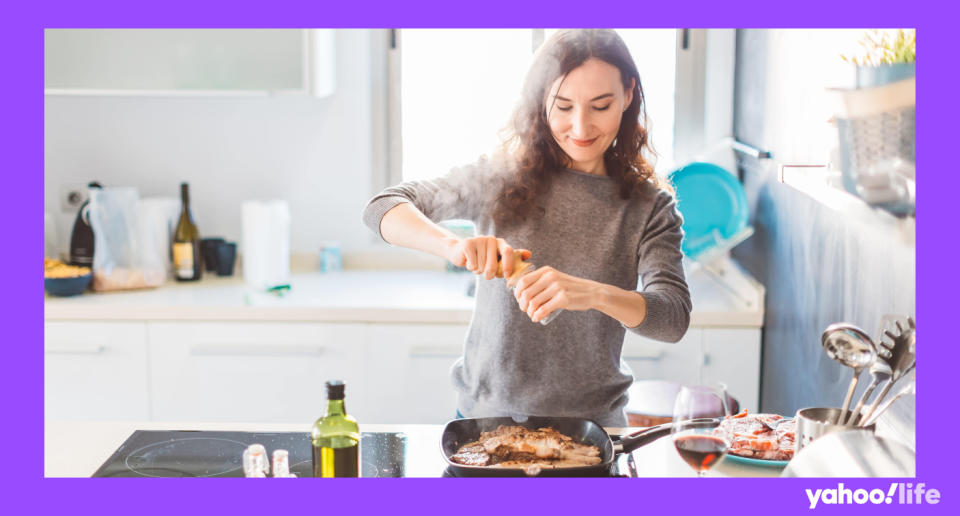 She was so worried about her boyfriend's reaction that at first she hid the fact she was eating meat again. (Supplied)