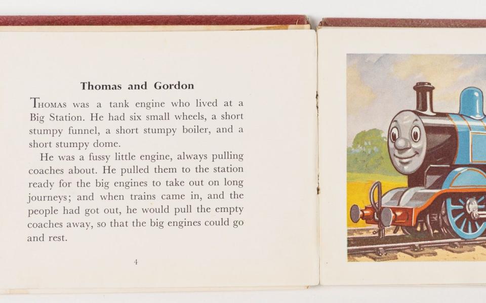 The letter comes with an illustrated copy of Rev Wilbert Awdry's children's book, Thomas the Tank Engine - Bellmans/BNPS