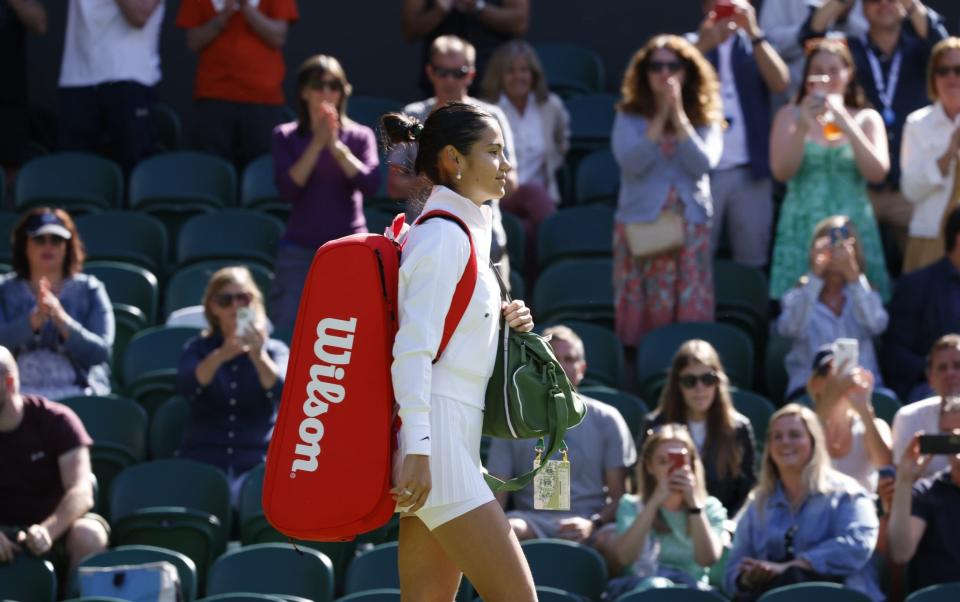 Daily Telegraph DT Sport Wimbledon Day 1 Emma Raducanu vs Alison Van Uytvanck - HEATHCLIFF O'MALLEY