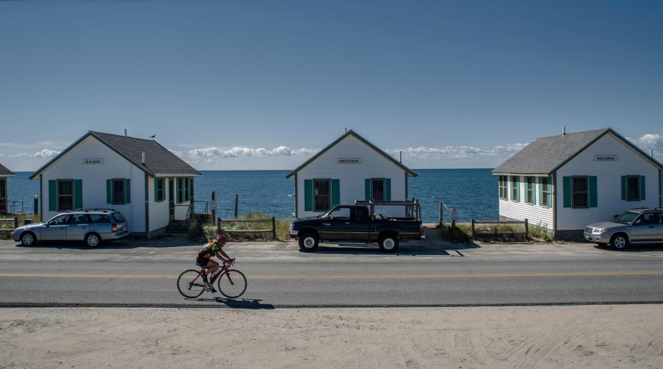 A rider in the now-defunct "Last Gasp" bike ride cruising through Truro. The inaugural "Second Summer Cycle" charity bike ride will also include this scenic stretch of road.