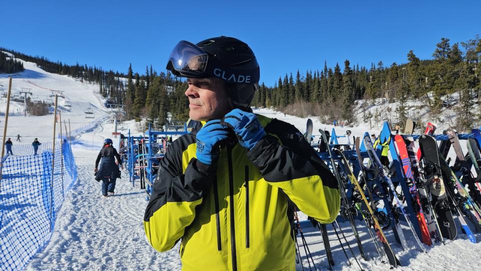 Russ Vida, one of the snow sports instructors from B.C. helped bring the Shoulder 2 Shoulder program to Mount Sima.