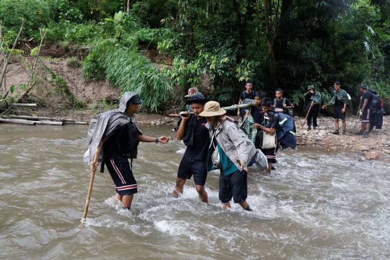 The Wider Image: In Myanmar jungle, civilians prepare to battle military rulers