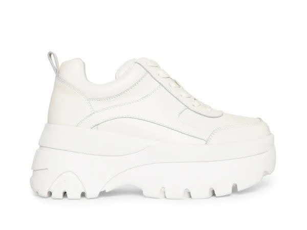 Steve Madden Hansel White Platform Sneaker