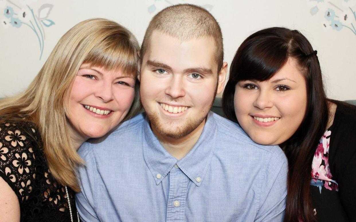 Jak Trueman, with his mother Allison and sister Aimie