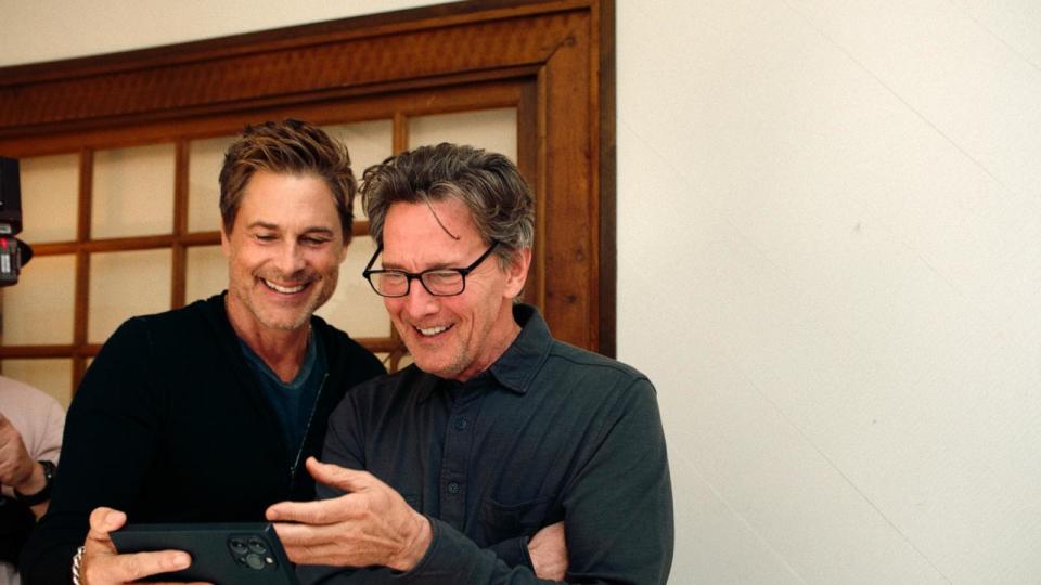 PHOTO: Rob Lowe and Andrew McCarthy appear in this still from the Hulu documentary, 'BRATS.' (Hulu)