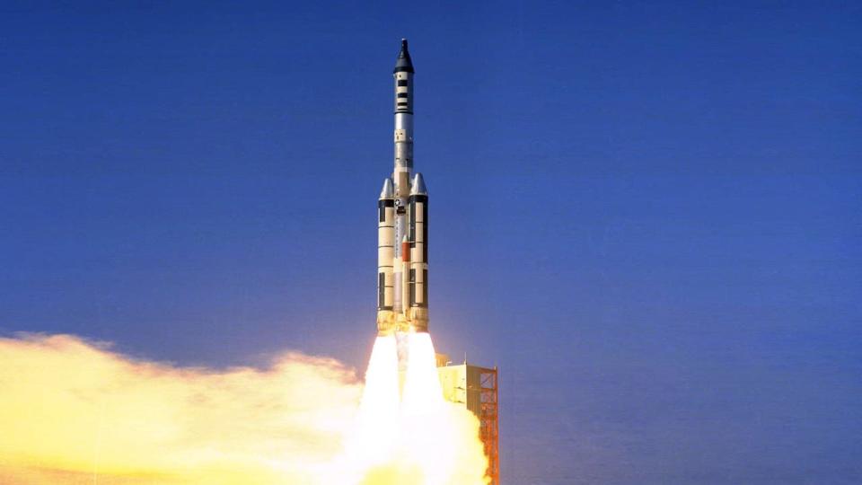 The only operational launch of the MOL program