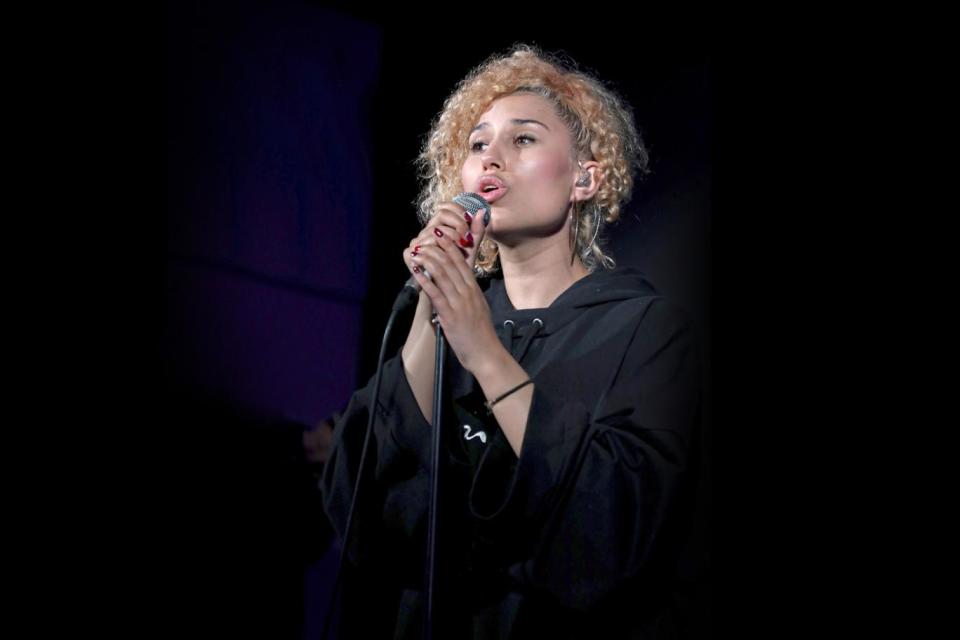 Talented: Raye collaborated with Jonas Blue on By Your Side (Pierre Suu/Getty)