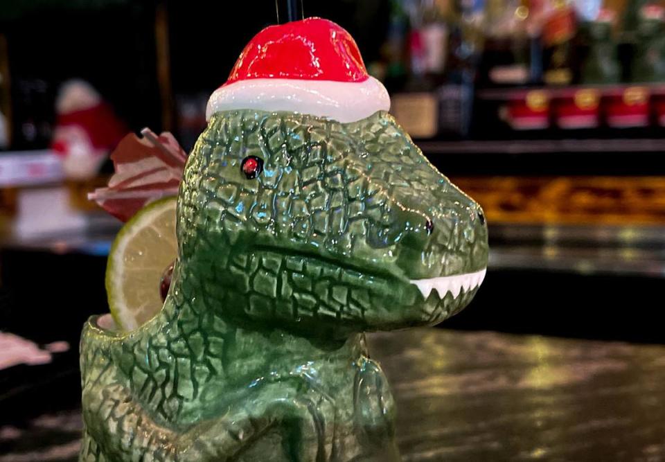 Try a Grandma Got Run Over By A T-Rex at the Miracle on Main pop-up Christmas bar.