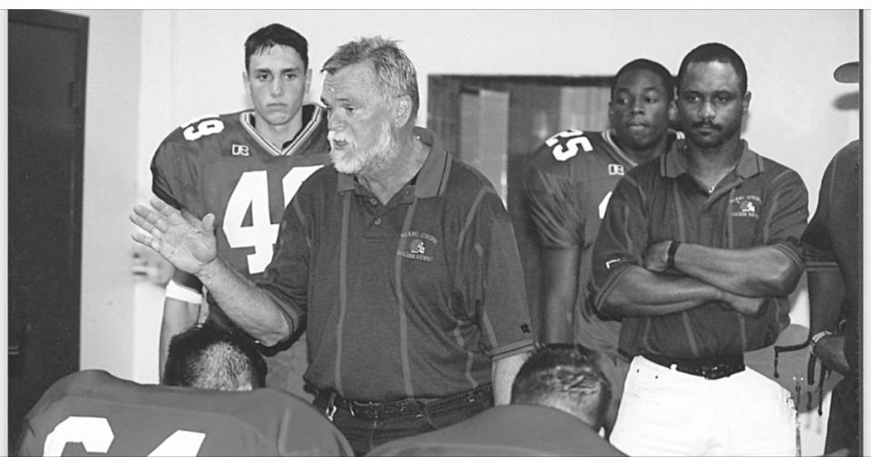 Former Miami Springs football coach Carl “Buddy” Goins died recently at age 86. Goins coached the Golden Hawks for 26 seasons and led them to three undefeated regular seasons.