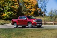 <p>Dig the Chevrolet Colorado's mechanicals but wish it looked boxier? The <a href="https://www.caranddriver.com/gmc/canyon" rel="nofollow noopener" target="_blank" data-ylk="slk:GMC Canyon;elm:context_link;itc:0;sec:content-canvas" class="link ">GMC Canyon</a> is the same truck dressed up in GMC duds and, like the Colorado, has General Motors's Duramax 181-horsepower, 2.8-liter turbo-diesel four-cylinder. The diesel is offered on the SLE, SLT, All-Terrain, and Denali models but not on the base SL trim. The diesel-powered Canyon earns the same EPA-rated 30 mpg highway as the Colorado, though four-wheel-drive models are only estimated to return 28 mpg highway.</p><ul><li>Base price: $39,325</li><li>Engine: 181-hp turbocharged 2.8-liter diesel inline-4 engine, 6-speed automatic transmission</li><li>EPA Fuel Economy combined/city/highway: 23/20/30 mpg</li><li>Max Towing: 7700 lb </li></ul><p><a class="link " href="https://www.caranddriver.com/gmc/canyon/specs" rel="nofollow noopener" target="_blank" data-ylk="slk:MORE CANYON SPECS;elm:context_link;itc:0;sec:content-canvas">MORE CANYON SPECS</a></p>