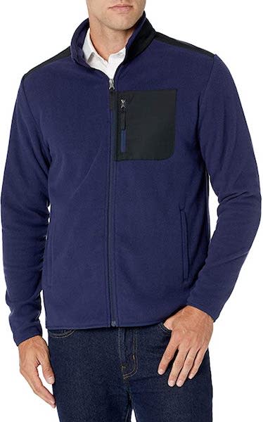 Essentials Men's Full-Zip Polar Fleece Jacket