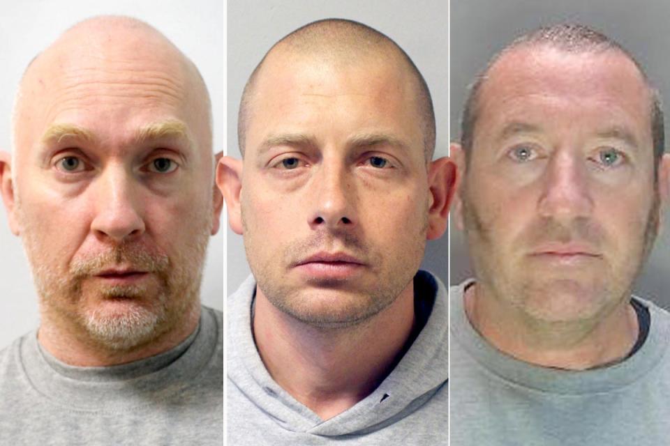 L - R Wayne Couzens, Adam Provan and David Carrick. (Metropolitan Police)