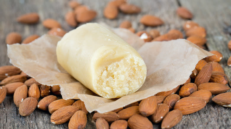 Marzipan with nuts