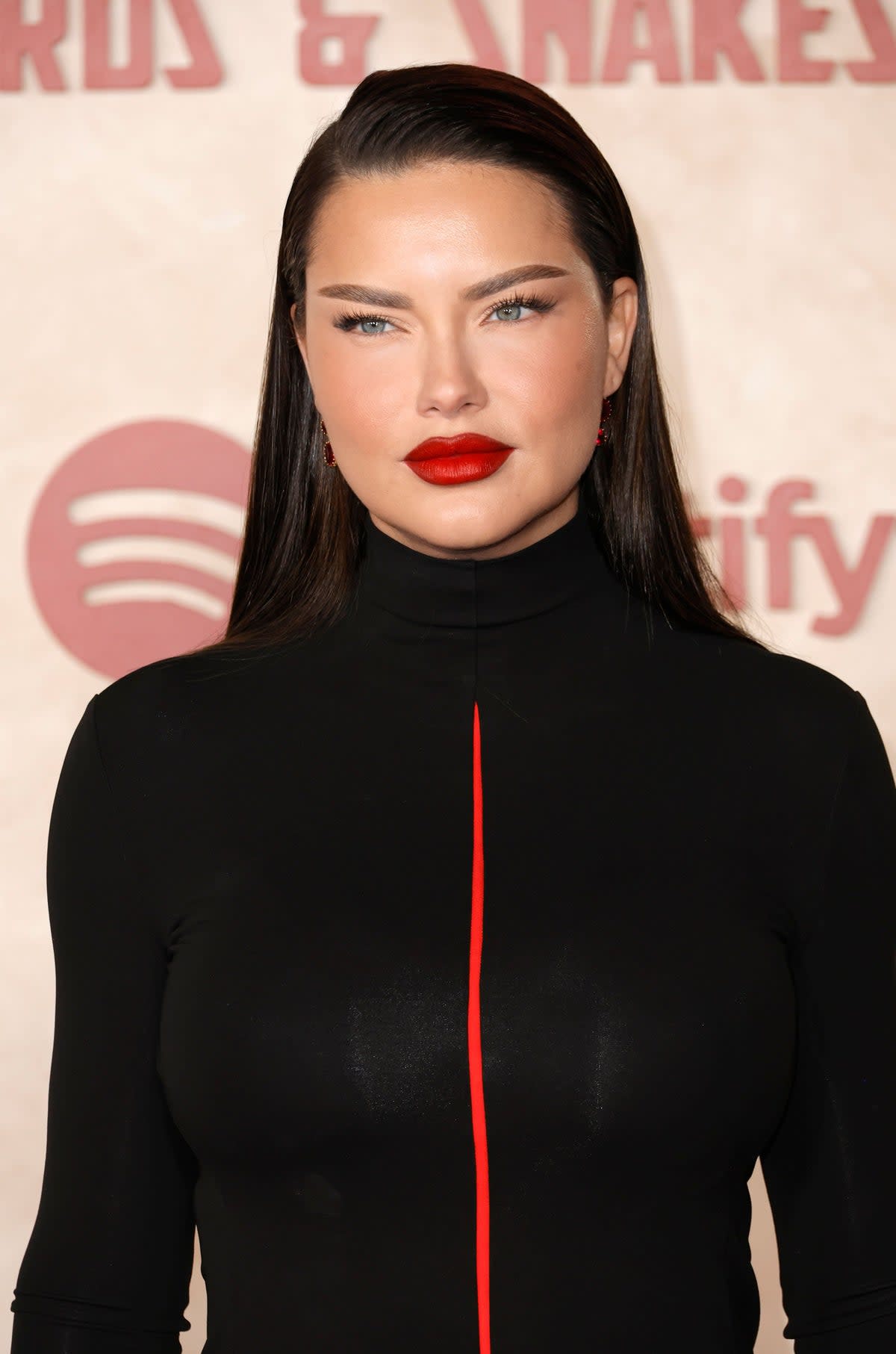 Adriana Lima pictured at The Hunger Games: The Ballad Of Songbirds And Snakes LA premiere on Monday (Getty Images)