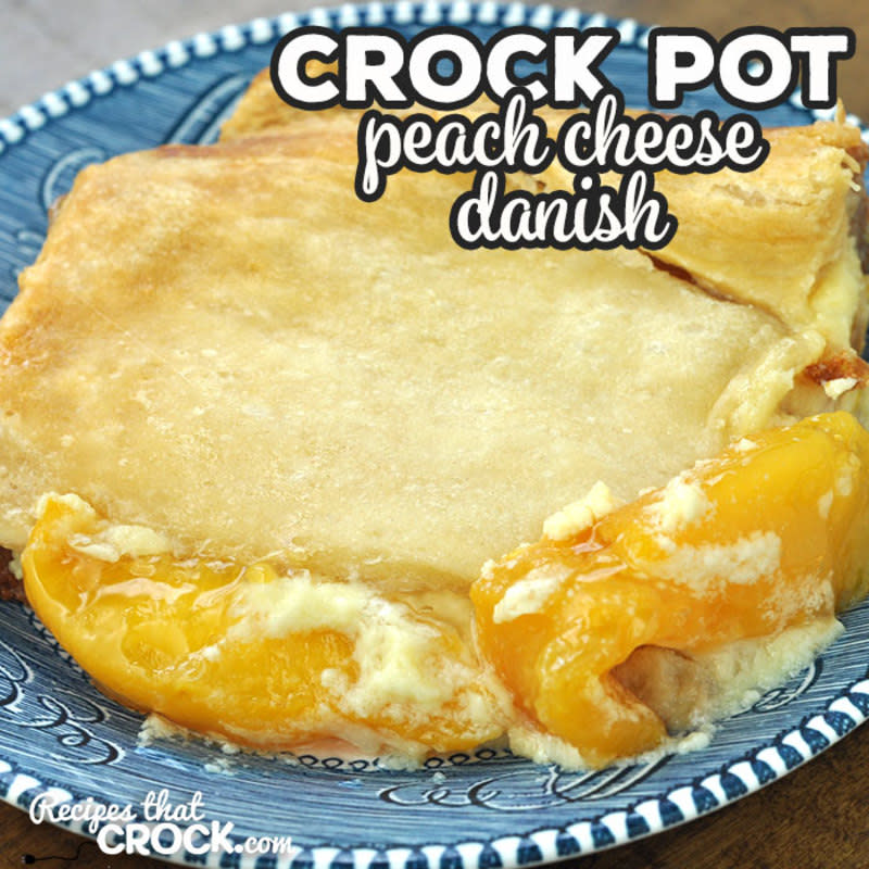 <p><strong>Get the recipe: <a href="https://www.recipesthatcrock.com/crock-pot-peach-cheese-danish/" rel="nofollow noopener" target="_blank" data-ylk="slk:Crock Pot Peach Cheese Danish;elm:context_link;itc:0;sec:content-canvas" class="link ">Crock Pot Peach Cheese Danish</a></strong></p>