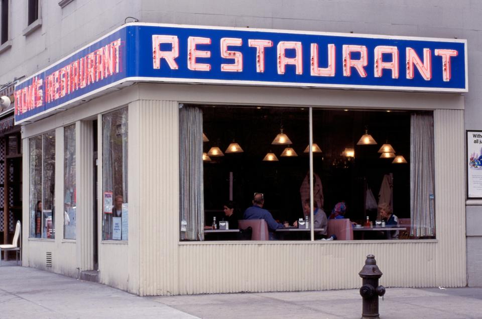 Tom’s Restaurant is still open for business on the corner of West 112 Street and Broadway in Manhattan.