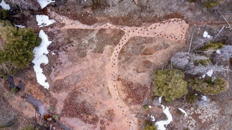 The trackway purchased by the government in April 2024. - Photo: USDA Forest Service