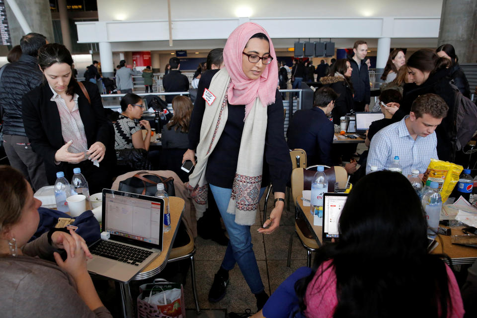 Protests at U.S. airports over travel ban