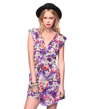 Abstract Capsleeve Dress, $19.80