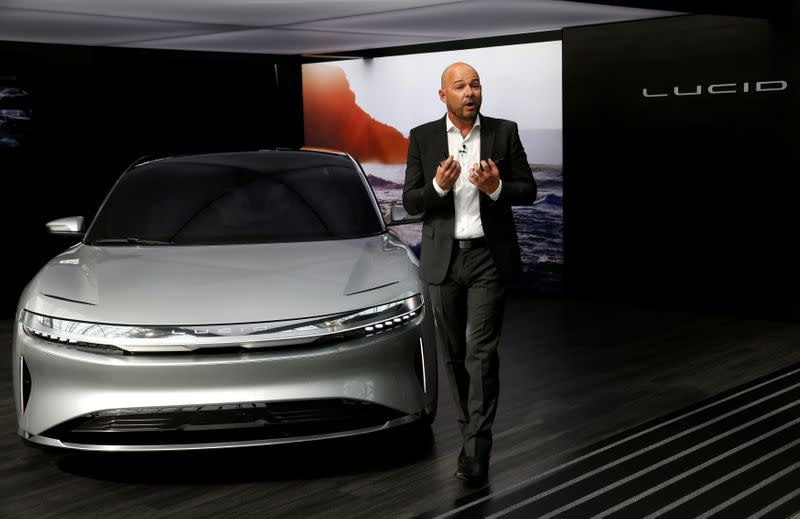 FILE PHOTO: Lucid Air prototype introduced at the 2017 New York International Auto Show in New York