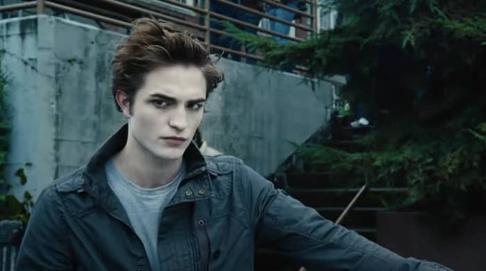 A closeup of robert pattinson as edward cullen